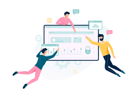 営業職用のスペース